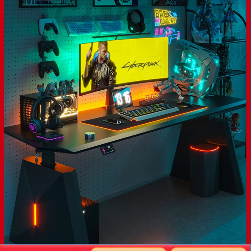 

Master electric lifting table workbench home learning standing computer office esports table