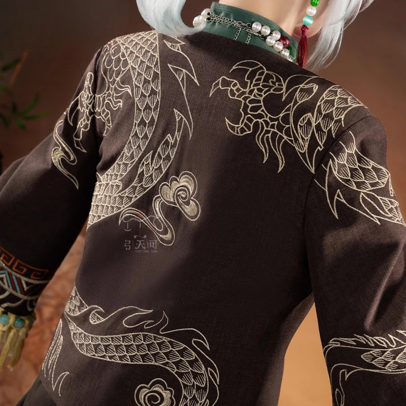 إدغار فالدن الرسام الهوية الخامس النخيل ختم النصي البدلة النمط الصيني موحدة تأثيري حلي حفلة الهالوين امرأة رجل الزي #6