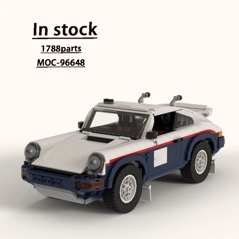 

MOC-96648 Новый классический культовый спортивный автомобиль 90-х годов, гоночный набор, строительные блоки, модель 1788 деталейMOC, креативная игрушка на день рождения для мальчиков и детей, подарок