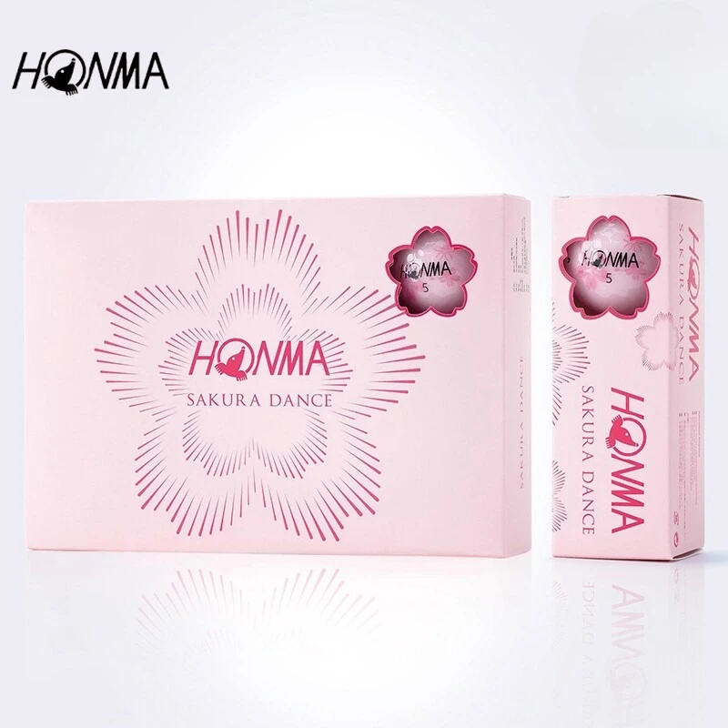 honma-d1-sakura-pink-golf-balls-2-layer-distance-ball-low-spin-soft-feel-practice-course-play-12pcs
