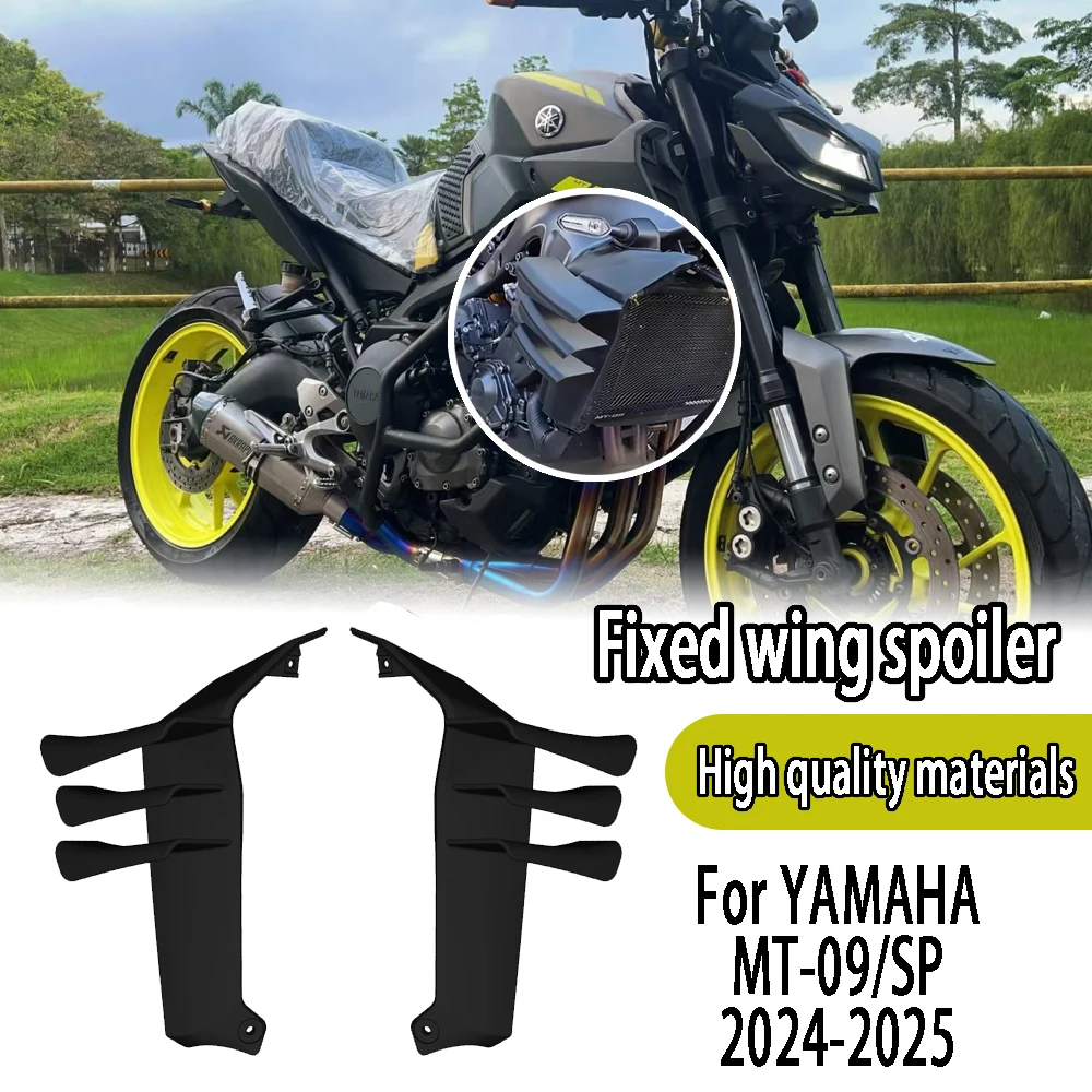 

For YAMAHA MT-09 MT09 SP 2024 2025 New accessory for motorcycle with side wing spoiler, front spoiler, lower spoiler fixed wing