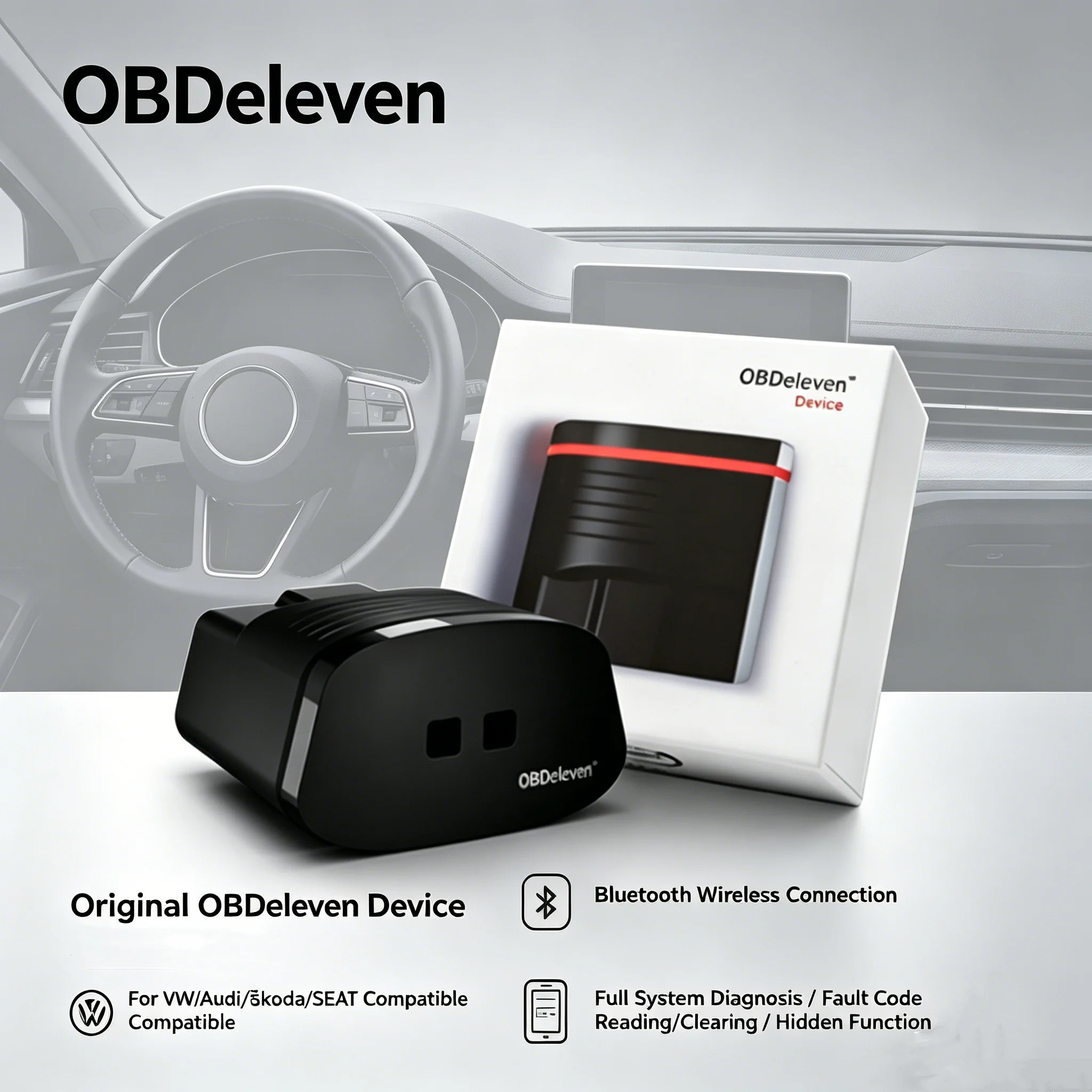 OBDeleven Nextgen Device OBD11 PRO/ULTIMATE OBD2 Diagnostic Tool Bluetooth Connection for VW