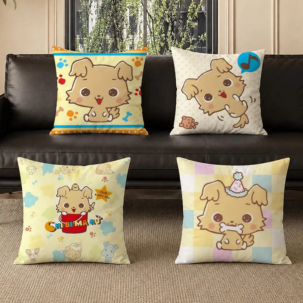 popular Chibimaru Cushion Cover Pillow Short Plush Pillow Modern Minimalist Style for Living Room Bedroom Gift Giving