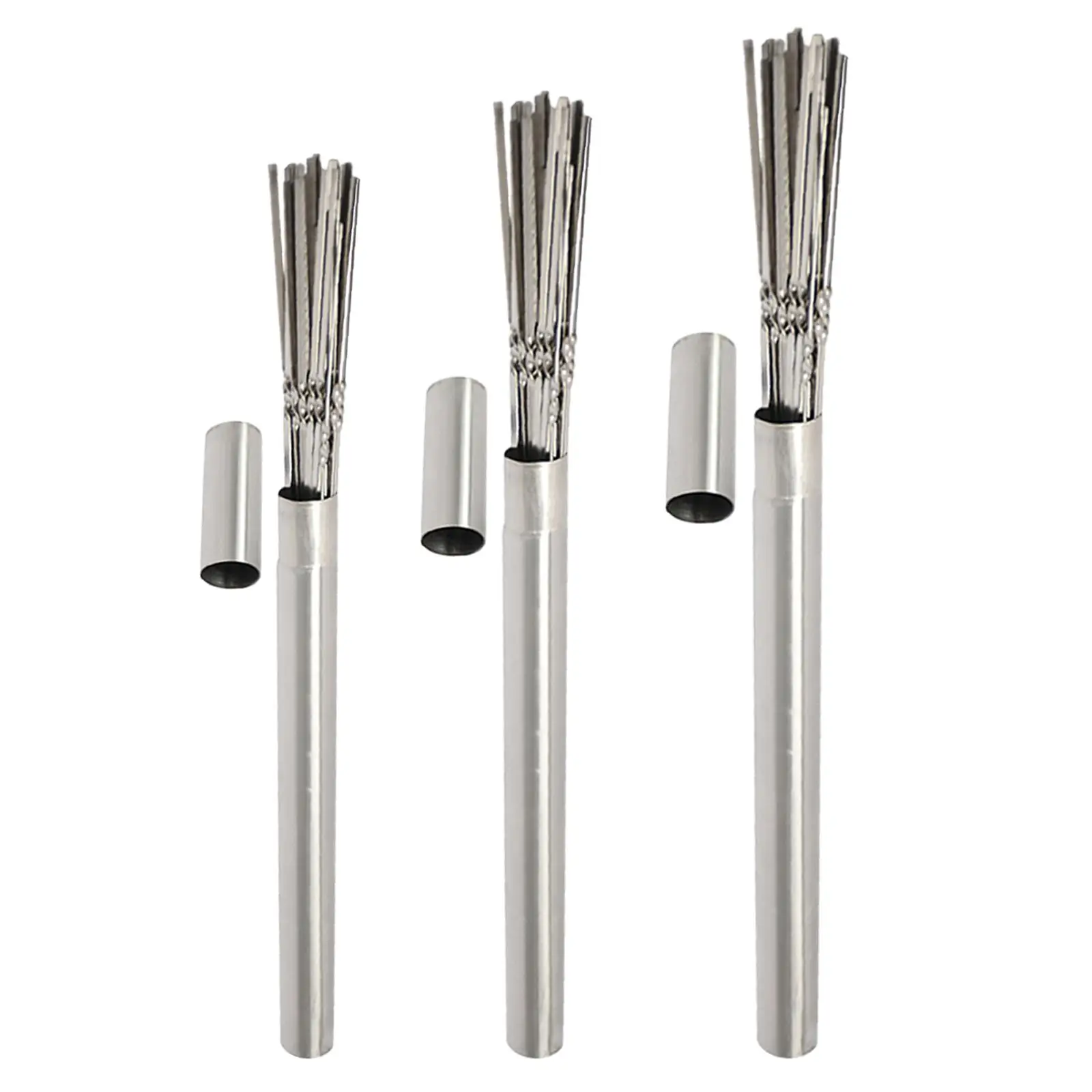 Pinchos de Metal para asar a la parrilla, palo de Kebab con tubo de almacenamiento, juego de pinchos para barbacoa, carnes, pollo, Kabob, mariscos, 50 piezas