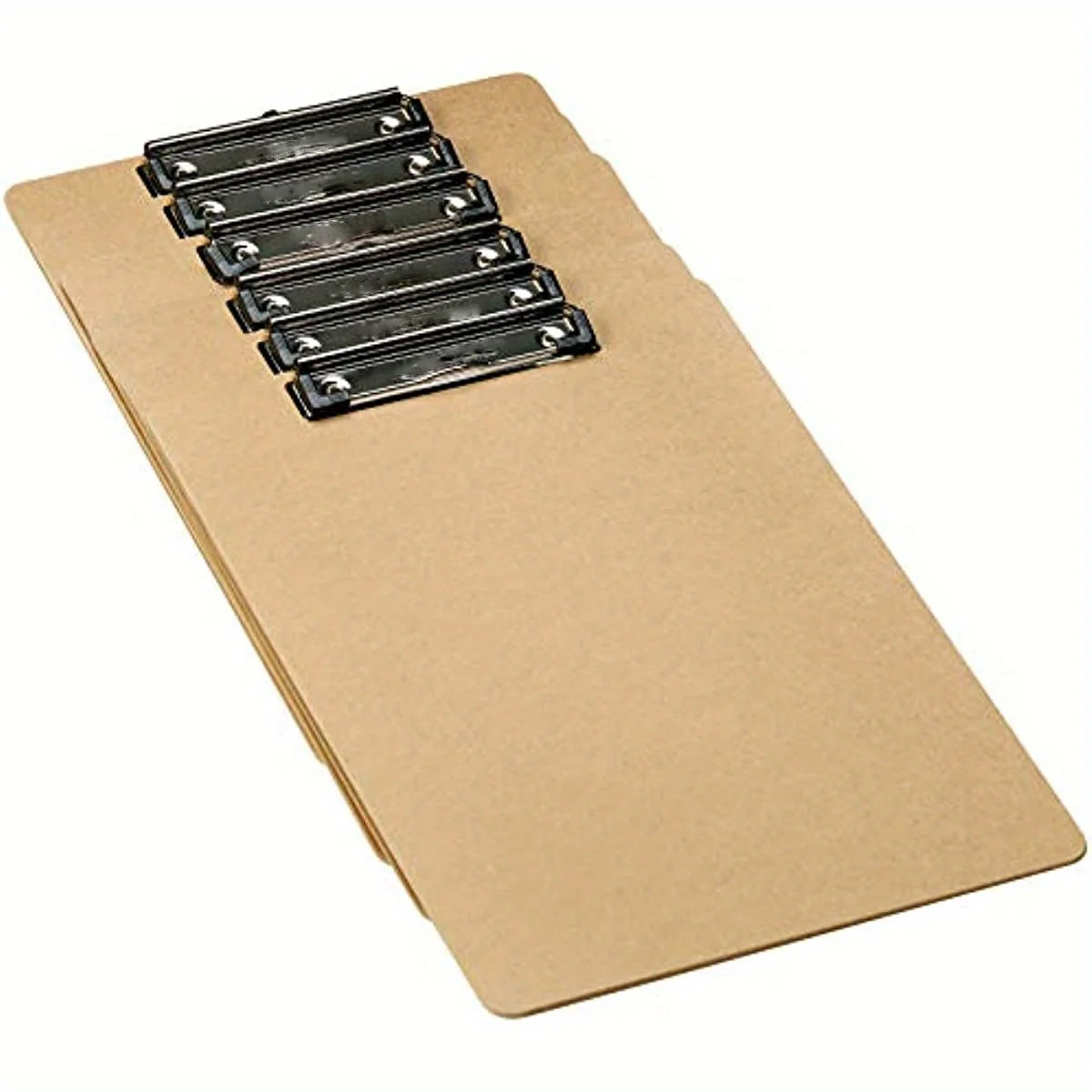 Dasar-dasar Hardboard Office Clipboard Penjepit papan file kayu Alas tulis untuk folder memo kantor- 1 Paket