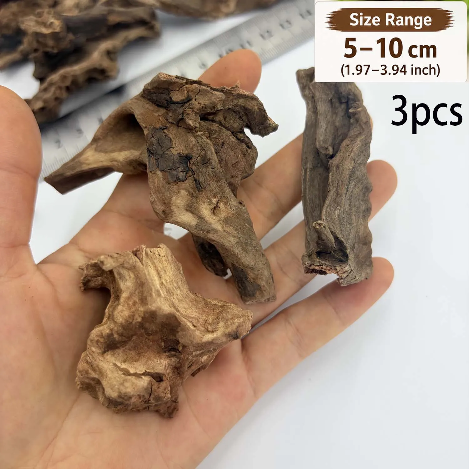 Natürliches Treibholz für Aquarien-Aquascaping 5-10cm Kleine Holzstücke Fischbecken Terrarium Reptilien-Habitat DIY-Dekoration Zufällig – Detail 4