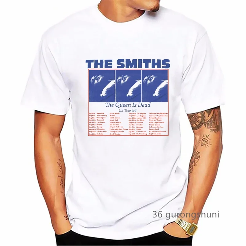 

Vintage Tshirt Men'S Clothing The Smiths The Queen Is Dead Retro Rock Band T Shirt Homme Summer Short Sleeve T-Shirt Wholesale