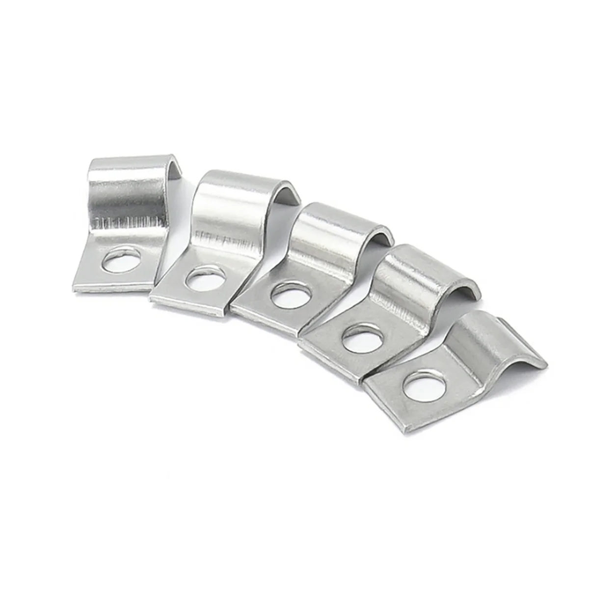 304 Stainless Steel P-Type Single And Double Side Pipe Clamp/Horse Riding Clamp/Single And Double Pipe Clamp