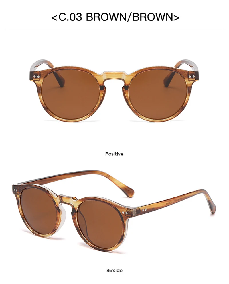 Retro Runde Polarisierte Sonnenbrille Männer Frauen Klassische Geschenke Sonnenbrille Männliche Mode Alle Jahreszeiten Driving Shades – Detail 11