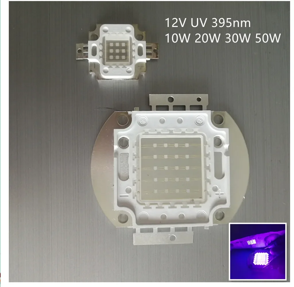 12V - 15V 10W 20W 30W 50W High Power Integrated COB LED Lamp Diode SMD UV  Light DIY Floodlight Spot Bulb