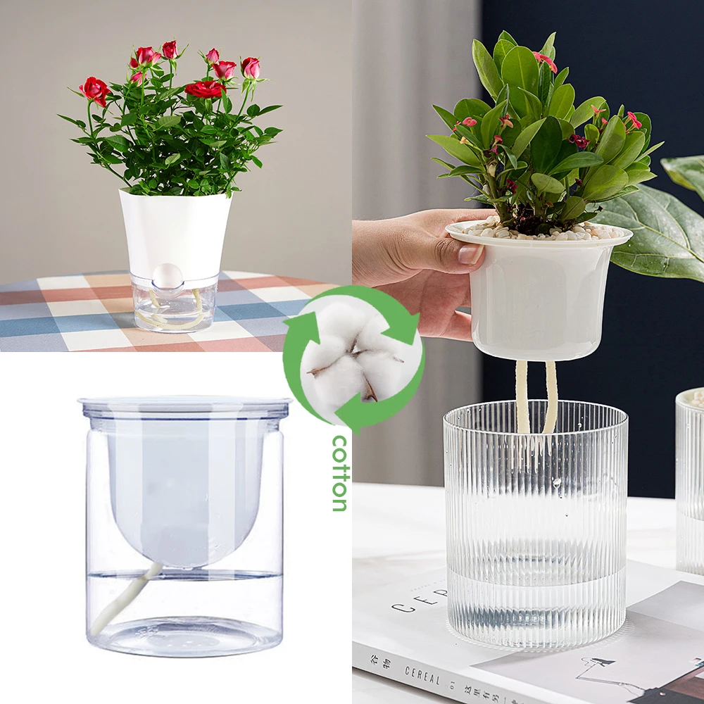 4/5/6mm Self Watering Cotton Wick Cord Potted Plant Seedlings ​Flower Pot DIY Automatic Watering Drip Garden Irrigation System