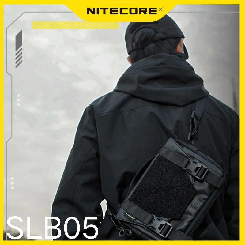 NITECORE SLB05 Sling Bag Handbag Waterproof 2L Large Capacity 600D Nylon Fabric