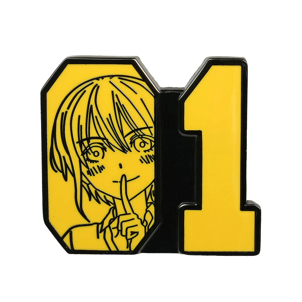 Anime Die Quintessenz Quintuplets Nakano Ichika Cosplay Kostüm Abzeichen Pin Zubehör Rucksack Anhänger Metall Prop Brosche Geschenk