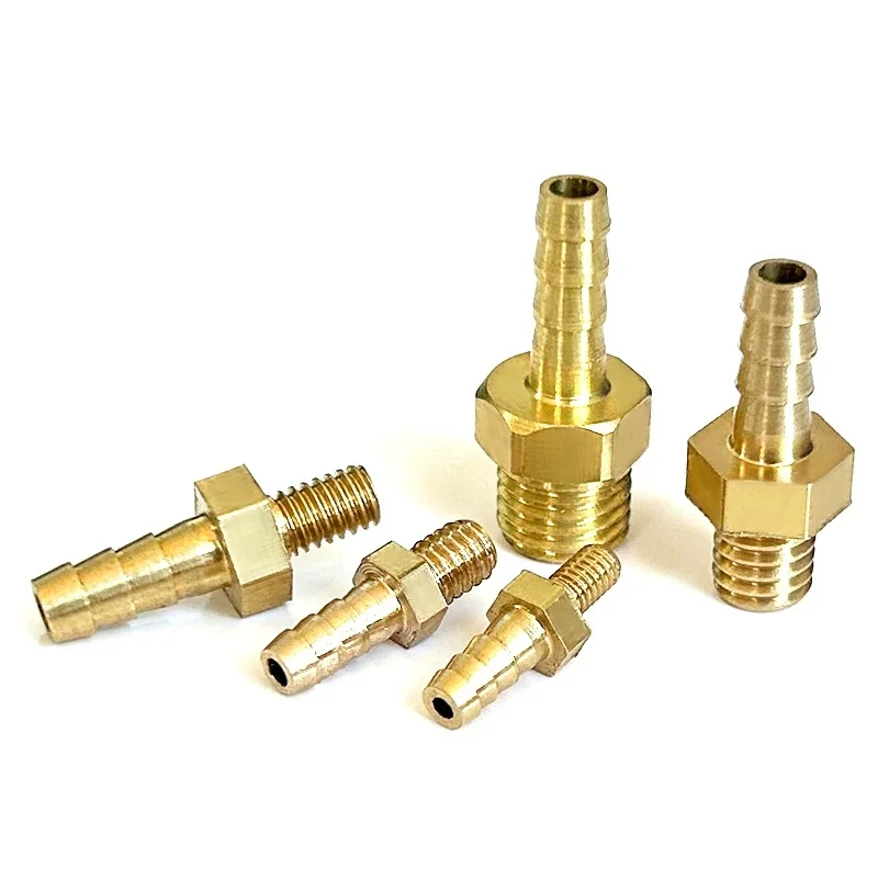 Miniature pagoda mini short outer wire M5 M6 M8 copper 3 4 5 6 8 mm hose hose tracheal joint
