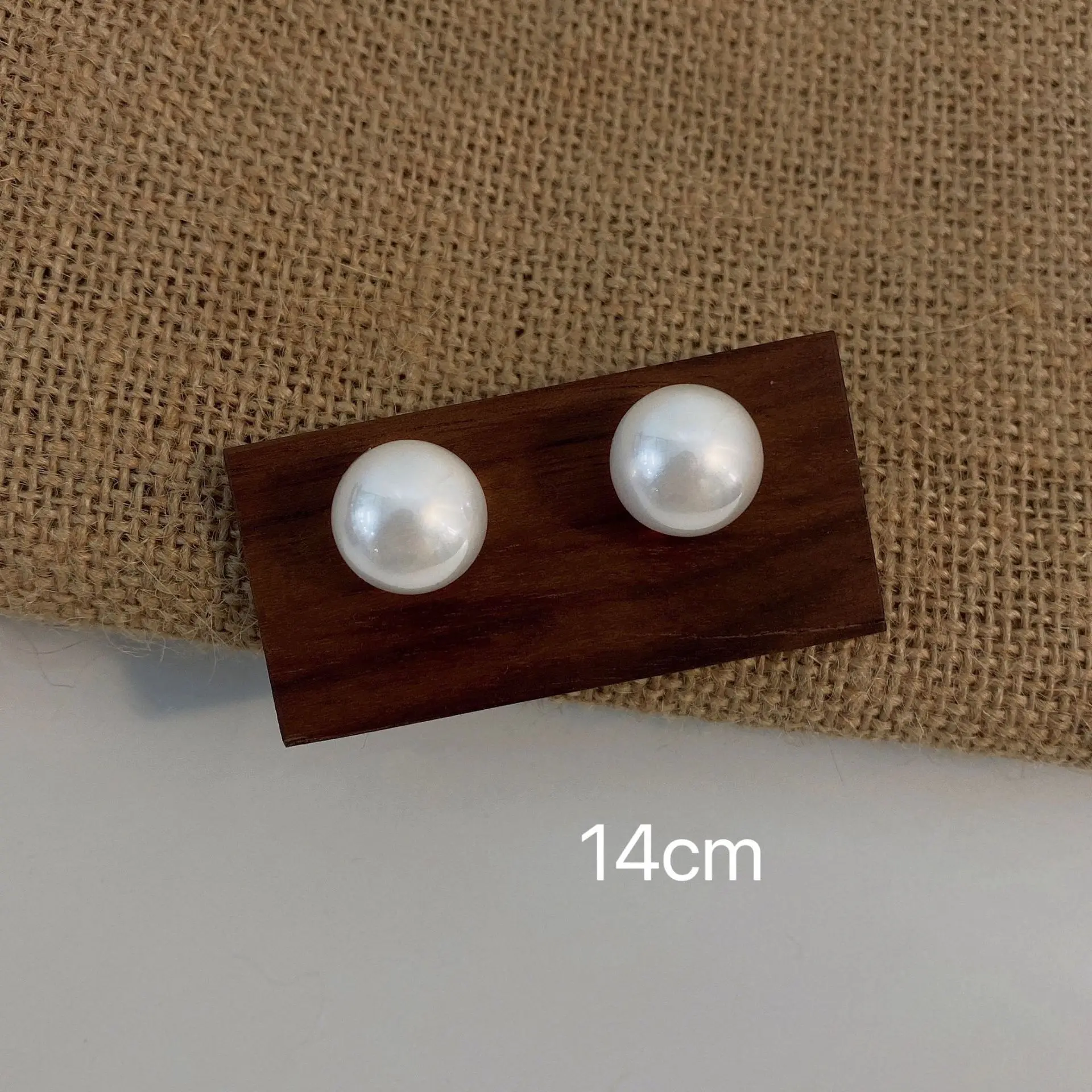 6-14mm White Imitation Pearl Ear Stud for Women Trending Items Korean Fashion Circle Pearl Earring Ins Style Jewelry Party Gift