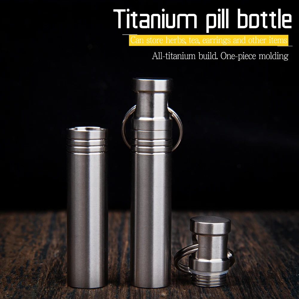 合金密閉ボトル,ミニ防水,ポータブル,屋外用,キーホルダーデザイン,edc,小型オブジェクト用
