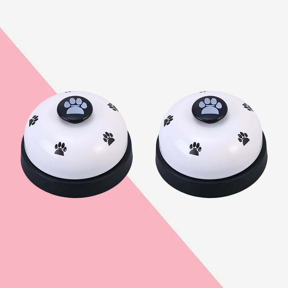 

2Pcs Pet Dog Potty Training Bells Footprint Pattern Loud Communication Device Easy Puppy Trainer Dog Training Bells