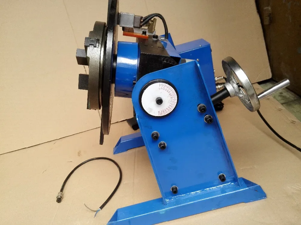 New 1~15RPM 30KG Duty Welding Positioner Turntable Timing with 200mm Chuck 220V / 110V