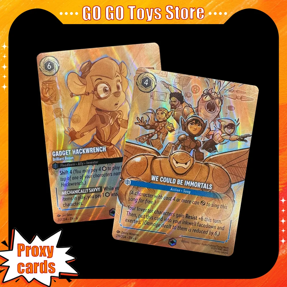 

Карты Lorcana FOIL Proxy, развлекательные игры, Капитан Амелия, мы можем быть бессмертом, Дейзи, утка, тигр, коллекция игрушек в подарок