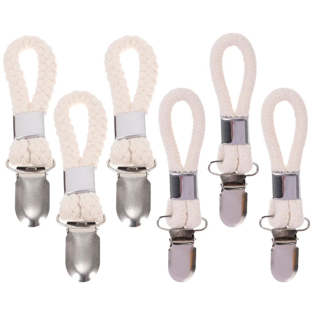 

6Pcs Kitchen Towel Clips Sturdy Hanging Clip with Loop for Bath Towels Socks Gloves Bathroom Cabinet Door Towel Holding Clips