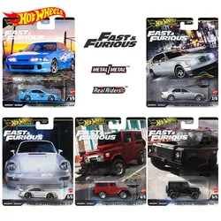 Original Hot Wheels Premium Car Toys for Boy 1/64 Diecast Mercedes Benz 500 Land Rover Defender Toyota Porsche 911 Acura Integra