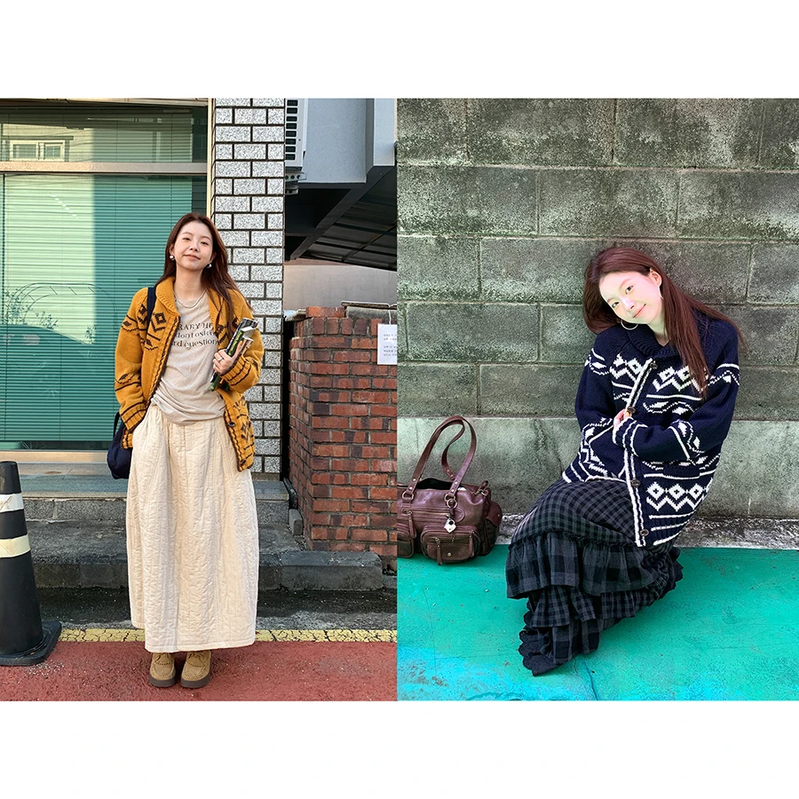 

HelloooEat Vintage Lazy Embroidered Woolen Sweater Women's Autumn Winter Warm Heavy Du Turn-down Collar Single Button Coat