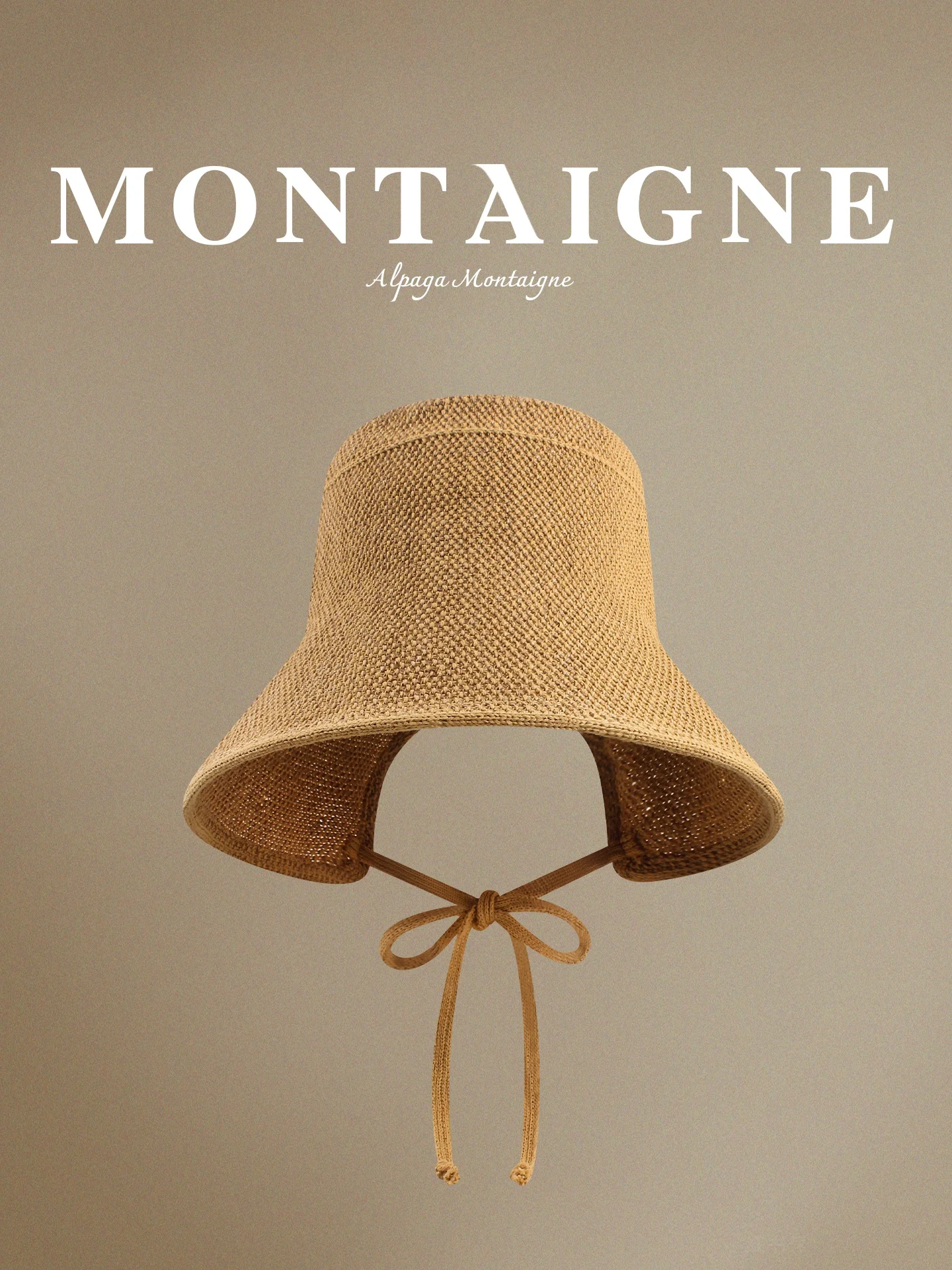 alpaga-montaigne-wide-brim-sun-protection-cotton-linen-straw-hat-holiday-fisherman-hat-breathable-adjustable-round-top-cap