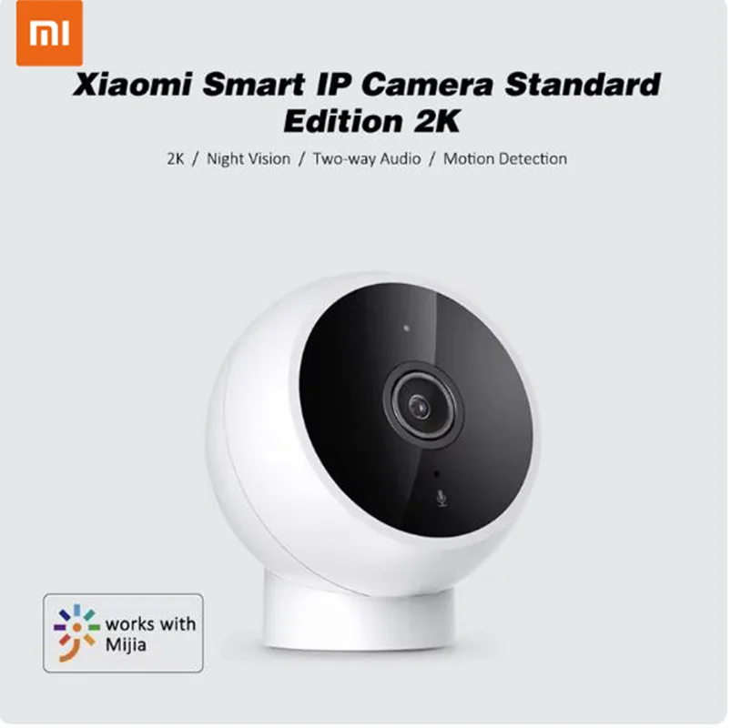 

Xiaomi Mijia Интеллектуальная сетевая камера 2K 1296P Ночное видение двунаправленное аудио AI Обнаружение тела Монитор безопасности ребенка