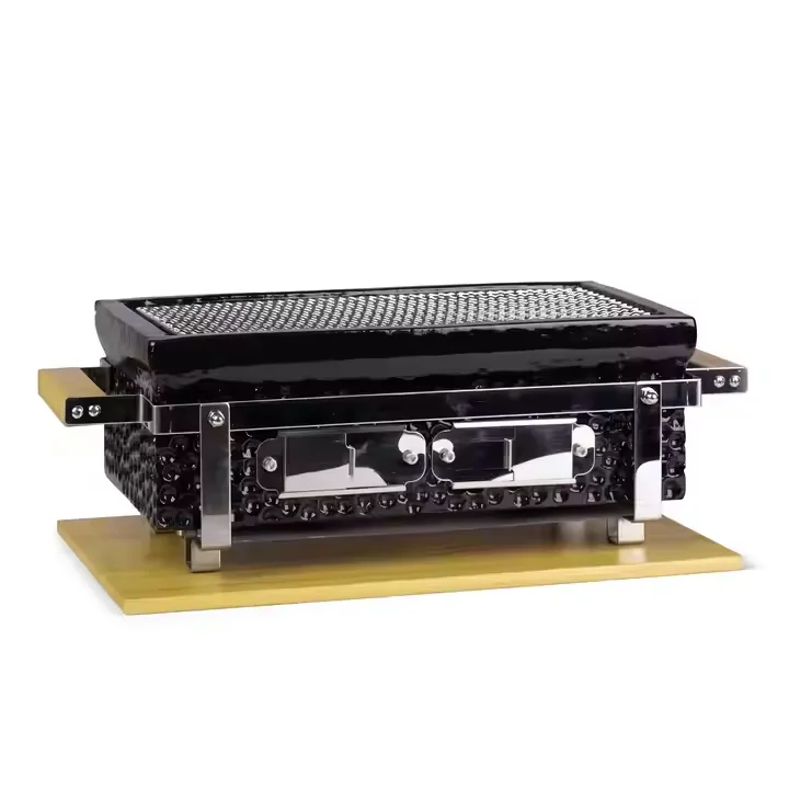 Premium Tabletop Japanese Yakiniku BBQ Charcoal Grill Korean BBQ Hibachi Grill with Powder Coating Finish
