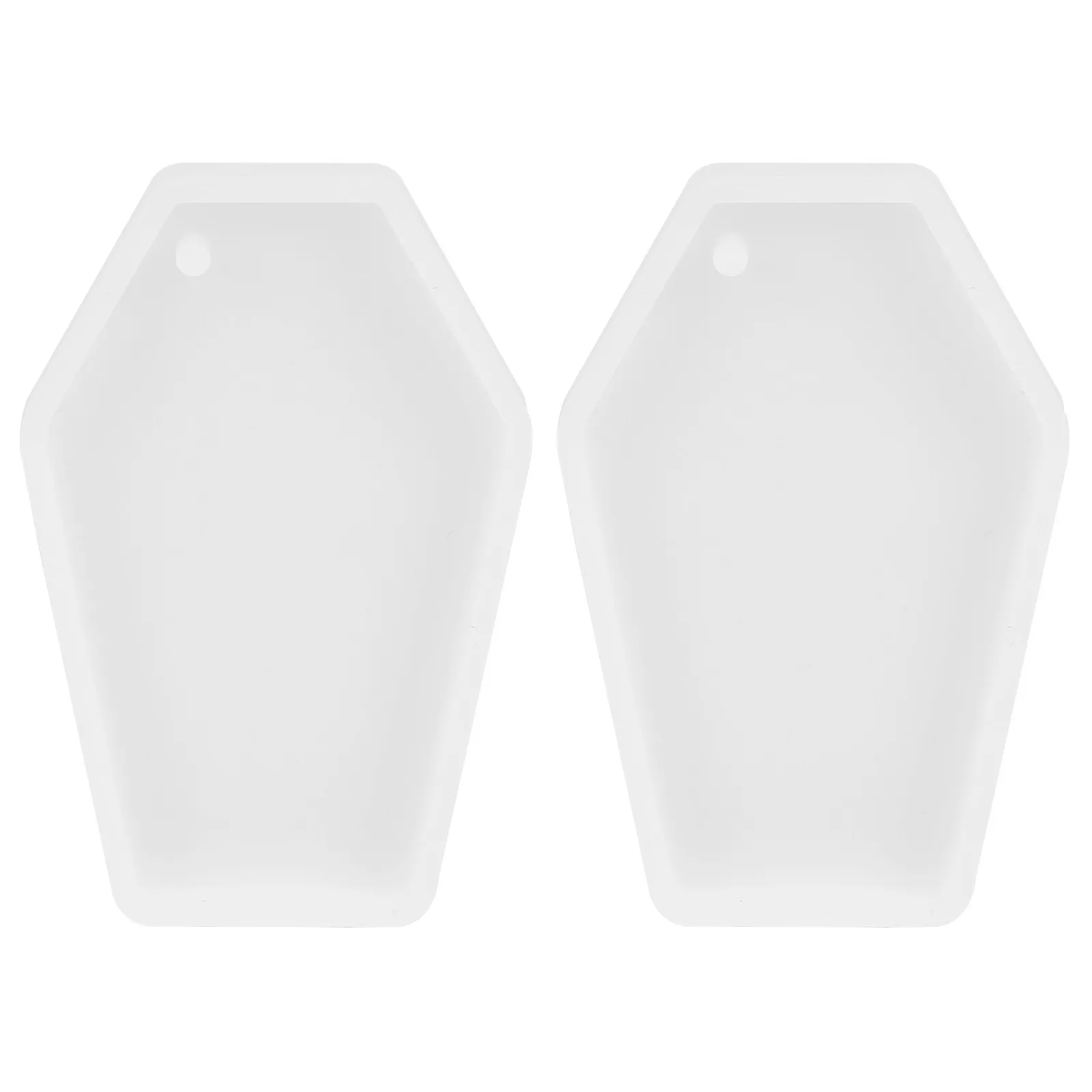 

2Pcs Coffin Style Pendant Mold Premium Silicone Reusable Non-Stick DIY Jewelry Keychain Decorative Craft Epoxy Casting Mold