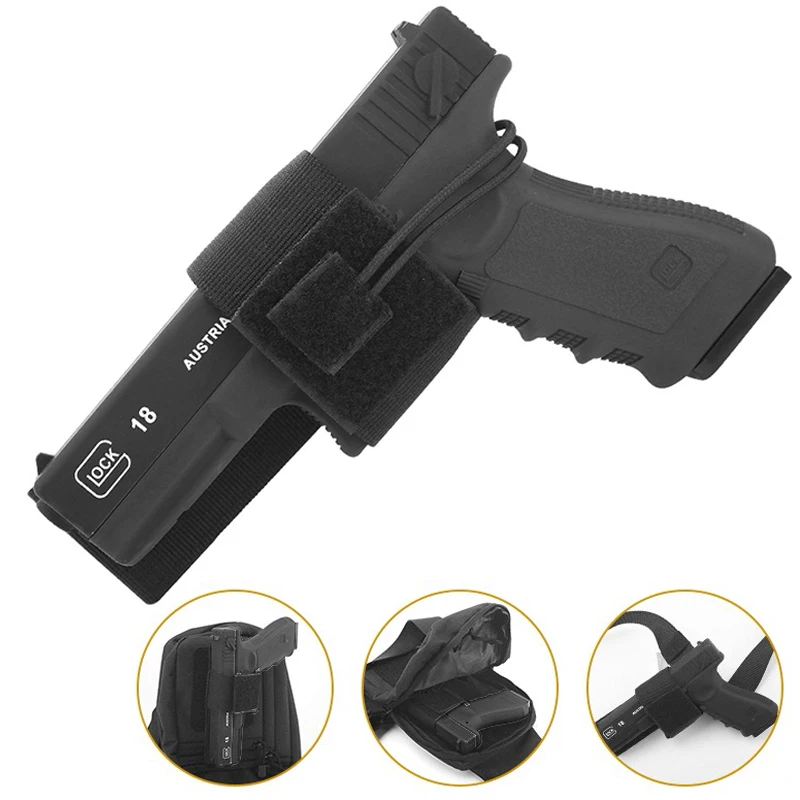 Étui universel pour pistolet, porte-pistolet dissimulé, rangement pour pistolet de poing, pochette Airsoft, accessoires Glock pour la chasse en plein air et le Camping