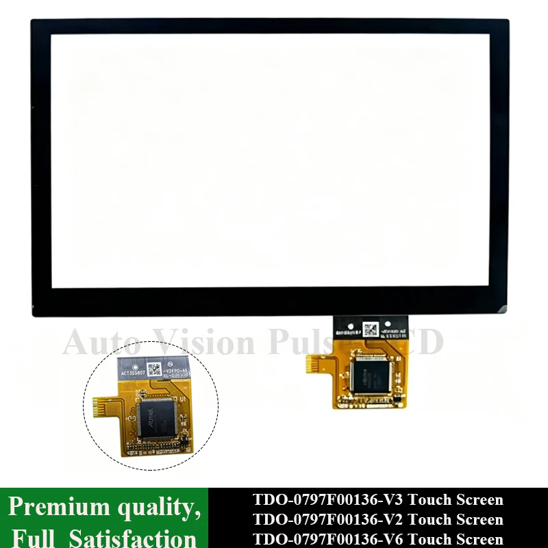 TDO-0797F00136-V6 TDO-0797F00136-V3 TDO-0797F00136-V2 LMB5F00136-V3BL-A Touch Screen For K-I-A Hyun-dai Radio Navigation