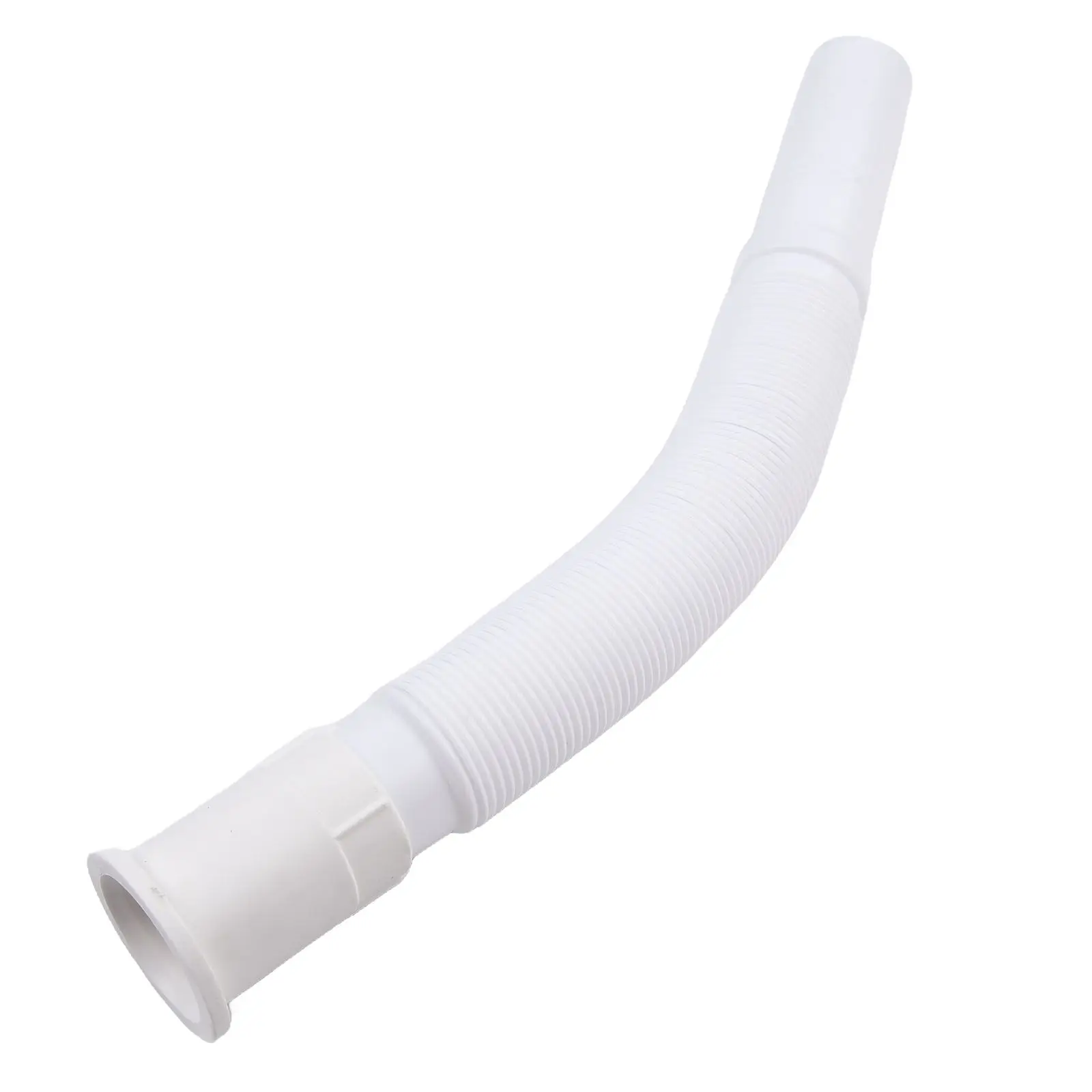 

Plastic Drain Pipe Waste Pipe White Pipe 32mm Diameter 70cm Long Adjustable Rustproof Kitchen Bathroom High Quality