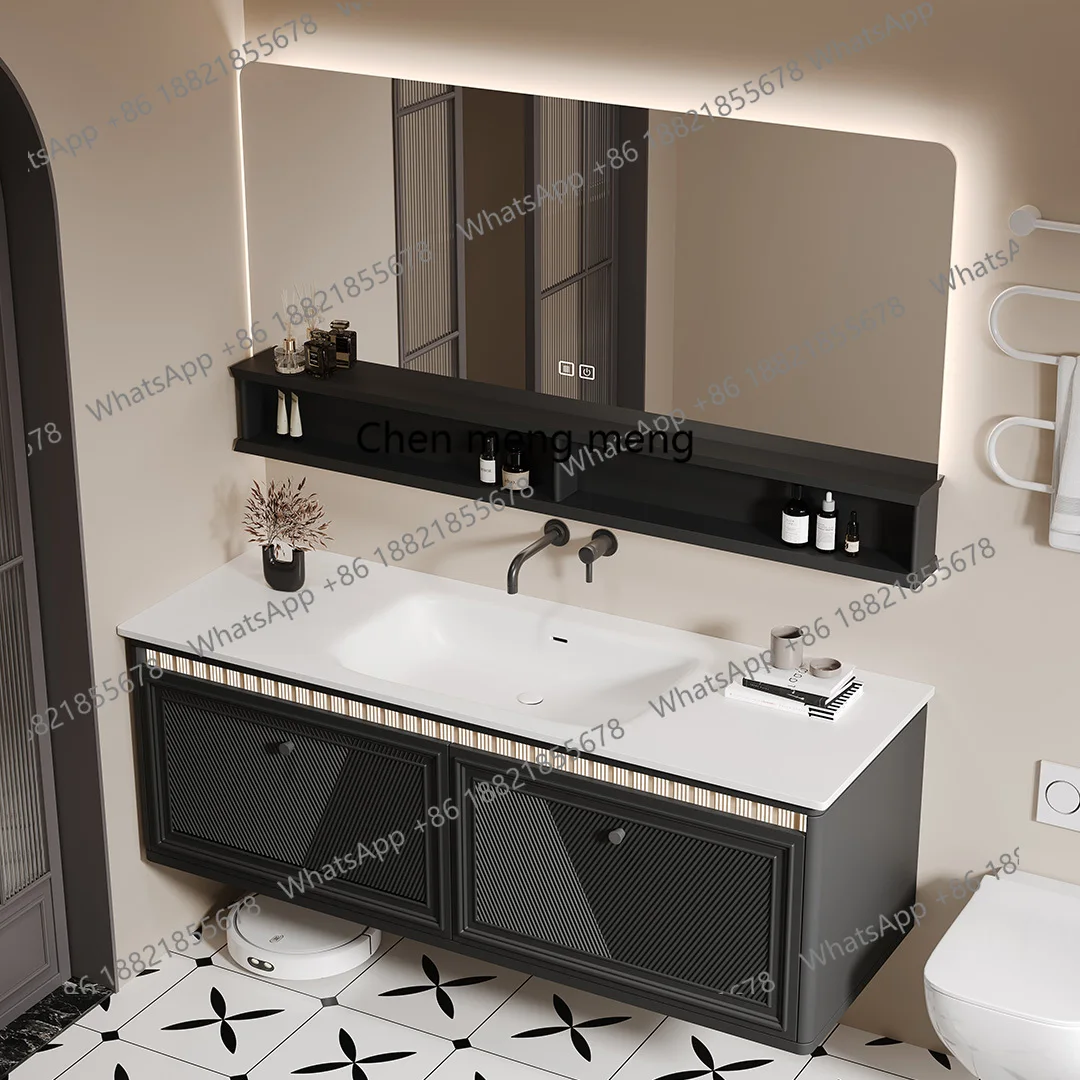 

Французский Corian встроенный умывальник, шкаф для ванной комнаты, комбинированный дубовый умывальник, унитаз, умывальник