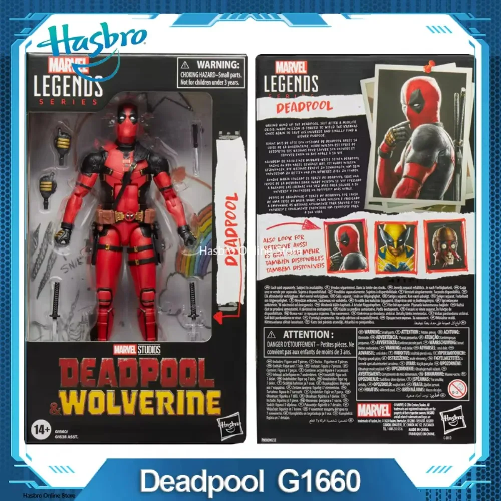 

Hasbro MARVEL STUDIOS’ DEADPOOL & WOLVERINE Marvel Legends Series Deadpool Action Figure Birthday Gift G1660 ship in 24 hours