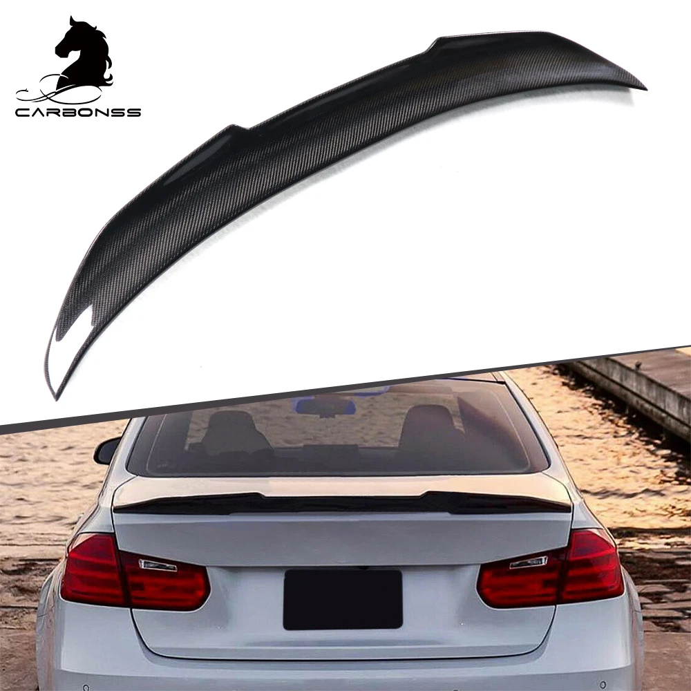 

PSM Style Ducktail Trunk Spoiler Carbon Fiber Car Rear Spoiler Wing For BMW F30 2013-2017 Boot Spoiler