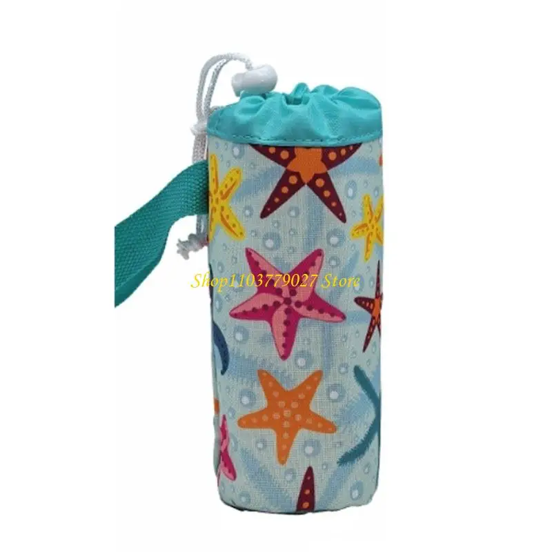 C4DF Double Layer Fabric Cup Covers With Nonslip Base For Outdoor Water Bottle Bag
