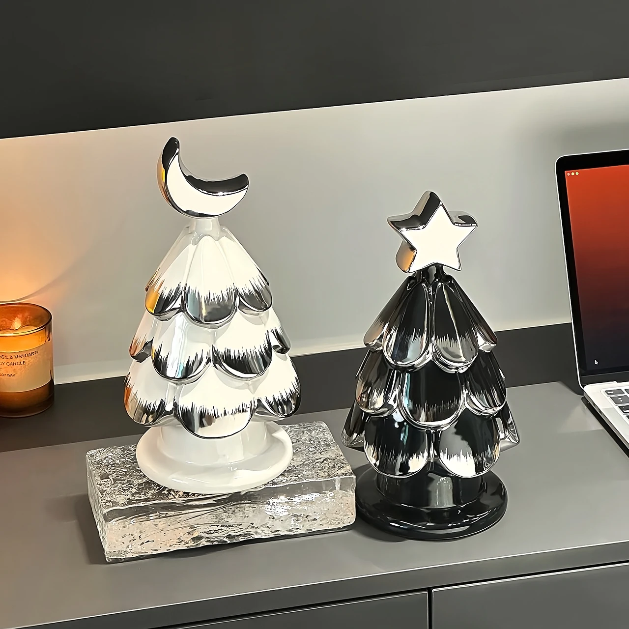 

Статуэтки орнамент керамические украшения для рождественской елки украшения скульптура офисный рабочий стол украшения дома гостиной статуэтки