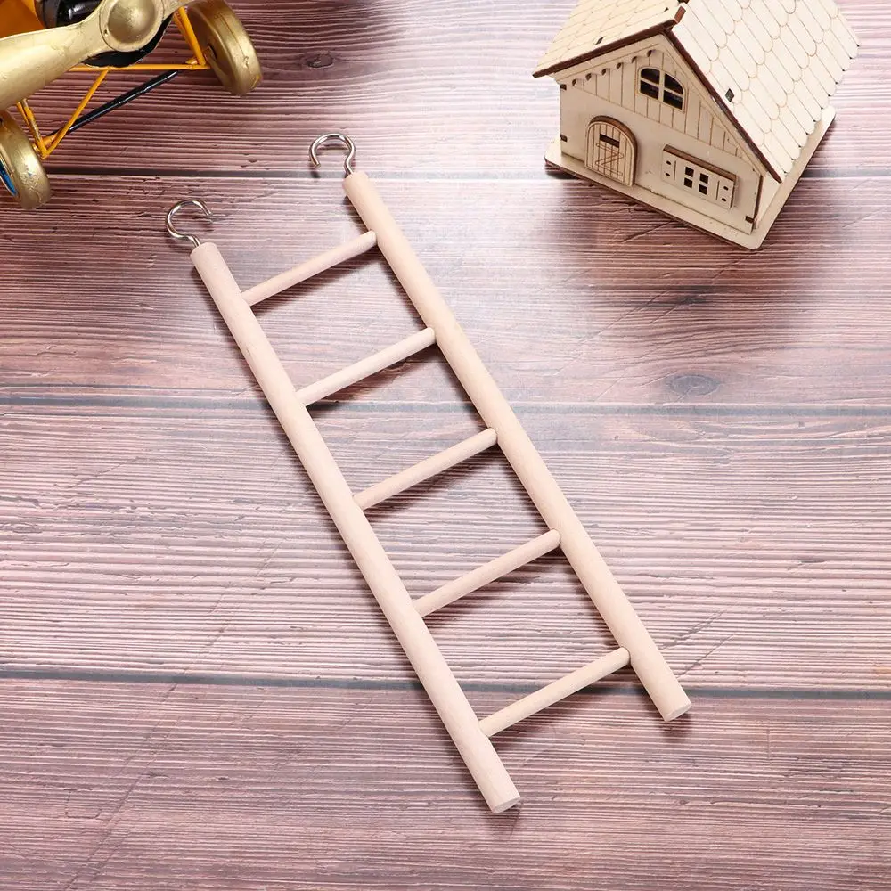 DIY Wood HandCraft Hamsters Toy Parrot Toys Bird Supplies Climbing Ladder