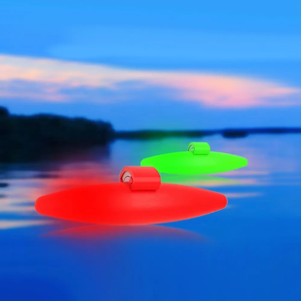 24h Glow Electronic Seven-Star Float LED Floating Lamp Electronic Night Light Fishing Float Green/red CR311 Battery