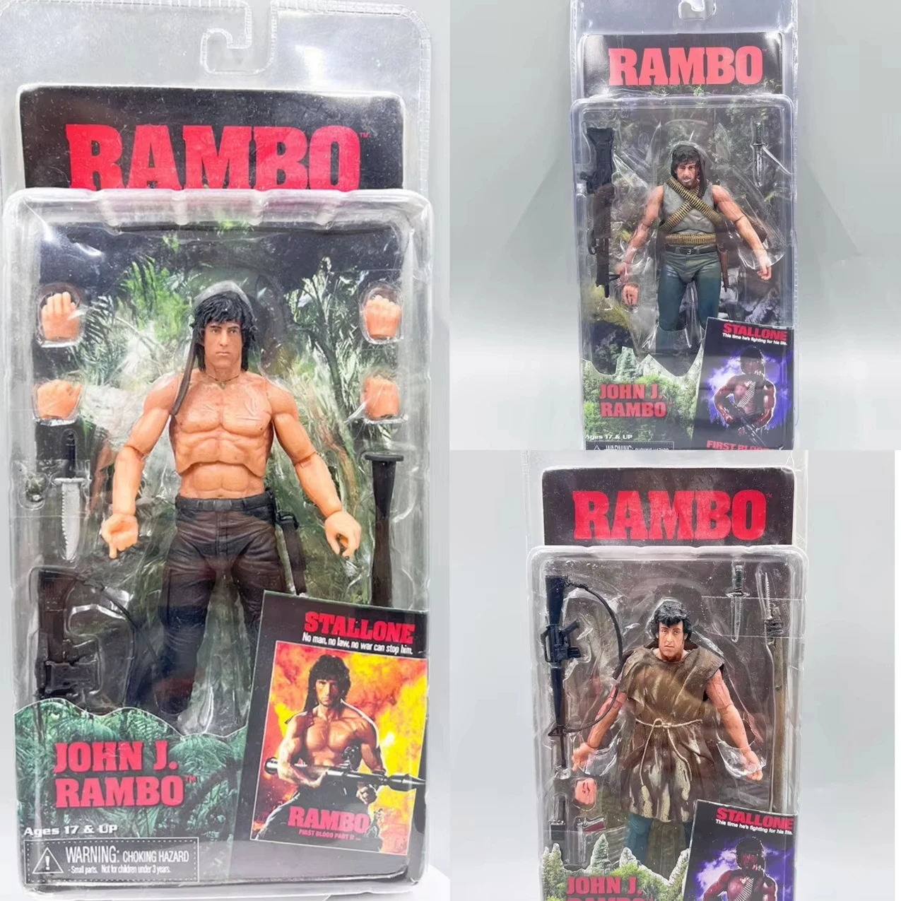 

NECA Special Forces Soldier John J Rambo First Blood PVC Action Figure Collectible Model Joint Movable Toys Birthday Gift