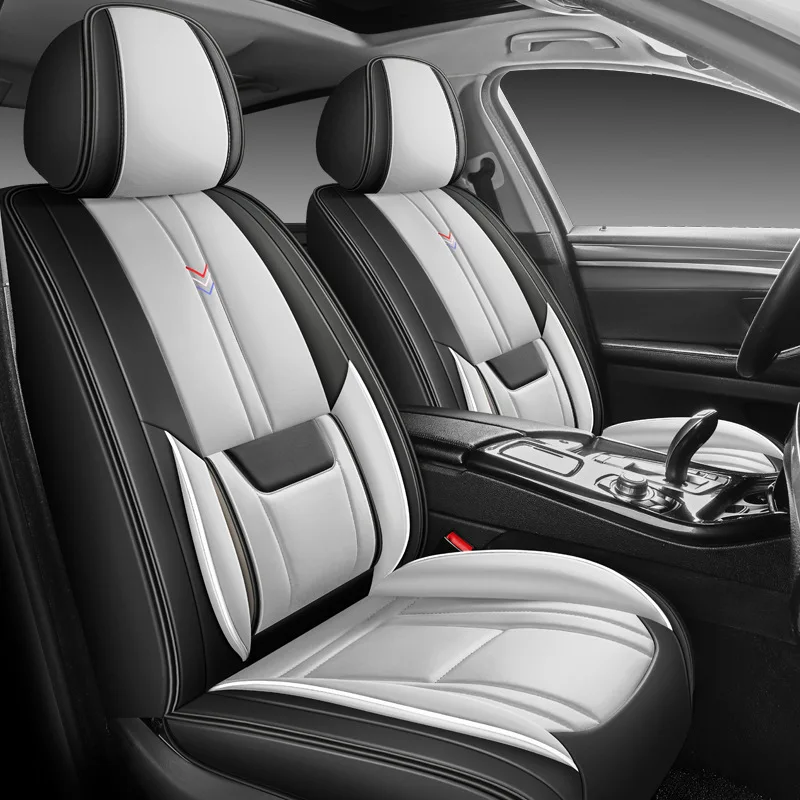 Universal Split Seat Fully Surrounded Seat Cover Breathable Comfortable Luxury Leather Car Seat Cushion Full Seats Cover JJ219