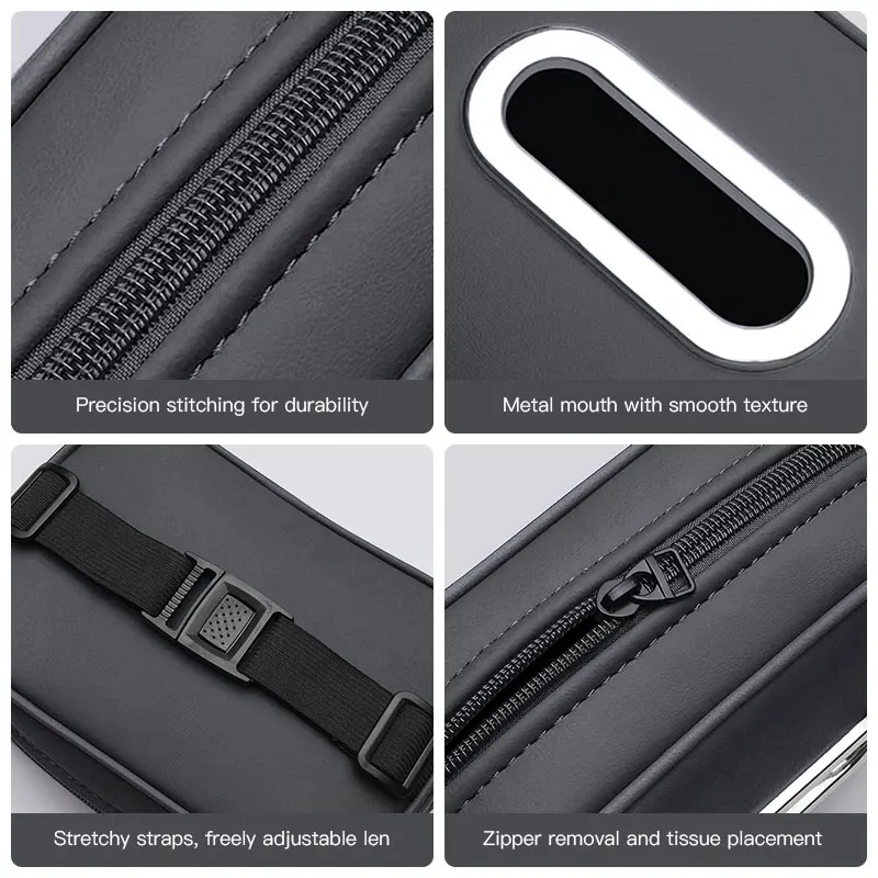 سيارة الأنسجة حامل الصندوق الجلود مسند ذراع السيارة منديل حالة الشمس قناع المقعد الخلفي حقيبة لكيا Ceed ريو نيرو Stonic K7 K5 K8 XCeed الروح K9