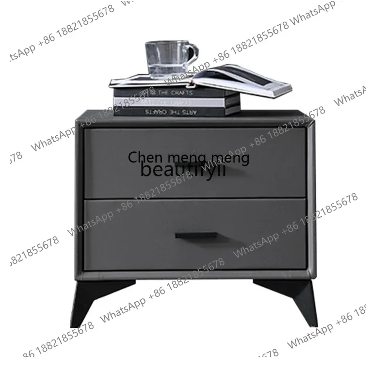 

xz1Italian Light Luxury Modern Simple Bedside Table Bedside Storage Cabinet chest of drawers for bedroom living room furniture