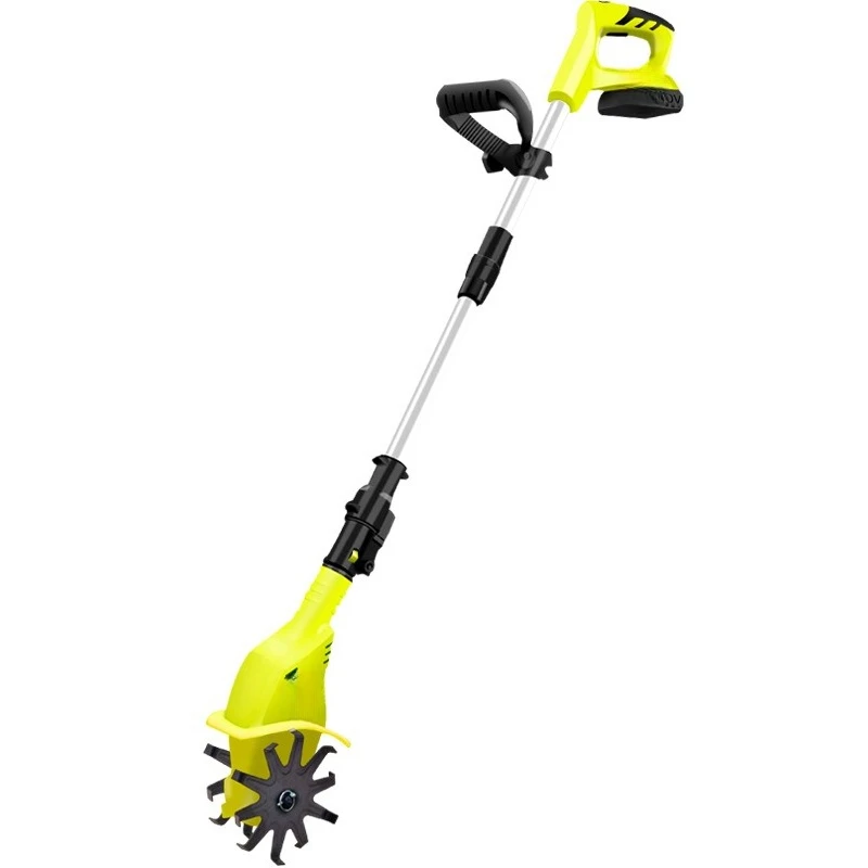 Manual lithium battery micro-tiller Weeding and soil loosening artifact Household small dual-purpose plowing machine Electric
