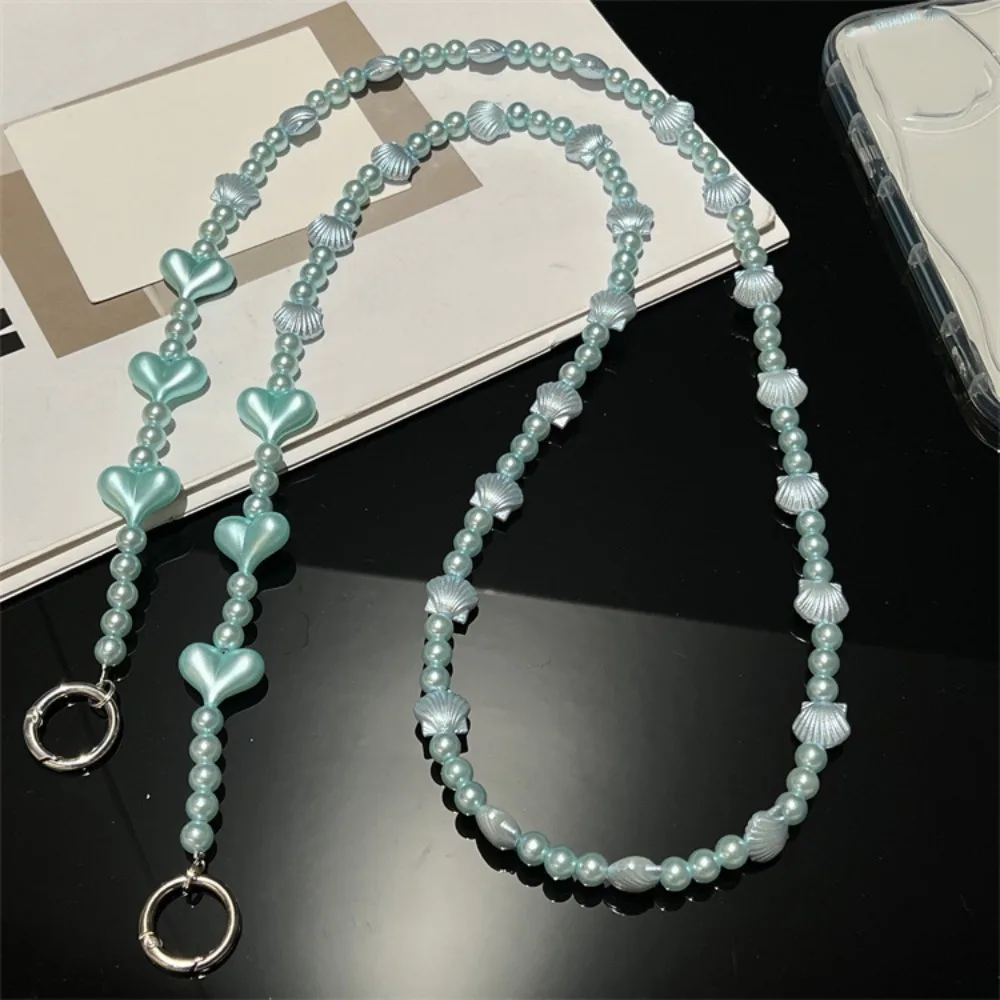 

Прекрасная длинная цепочка для телефона через плечо с милыми бусинами, ремешок для мобильного телефона, длинные акриловые бусины, ремешок для телефона для девочек