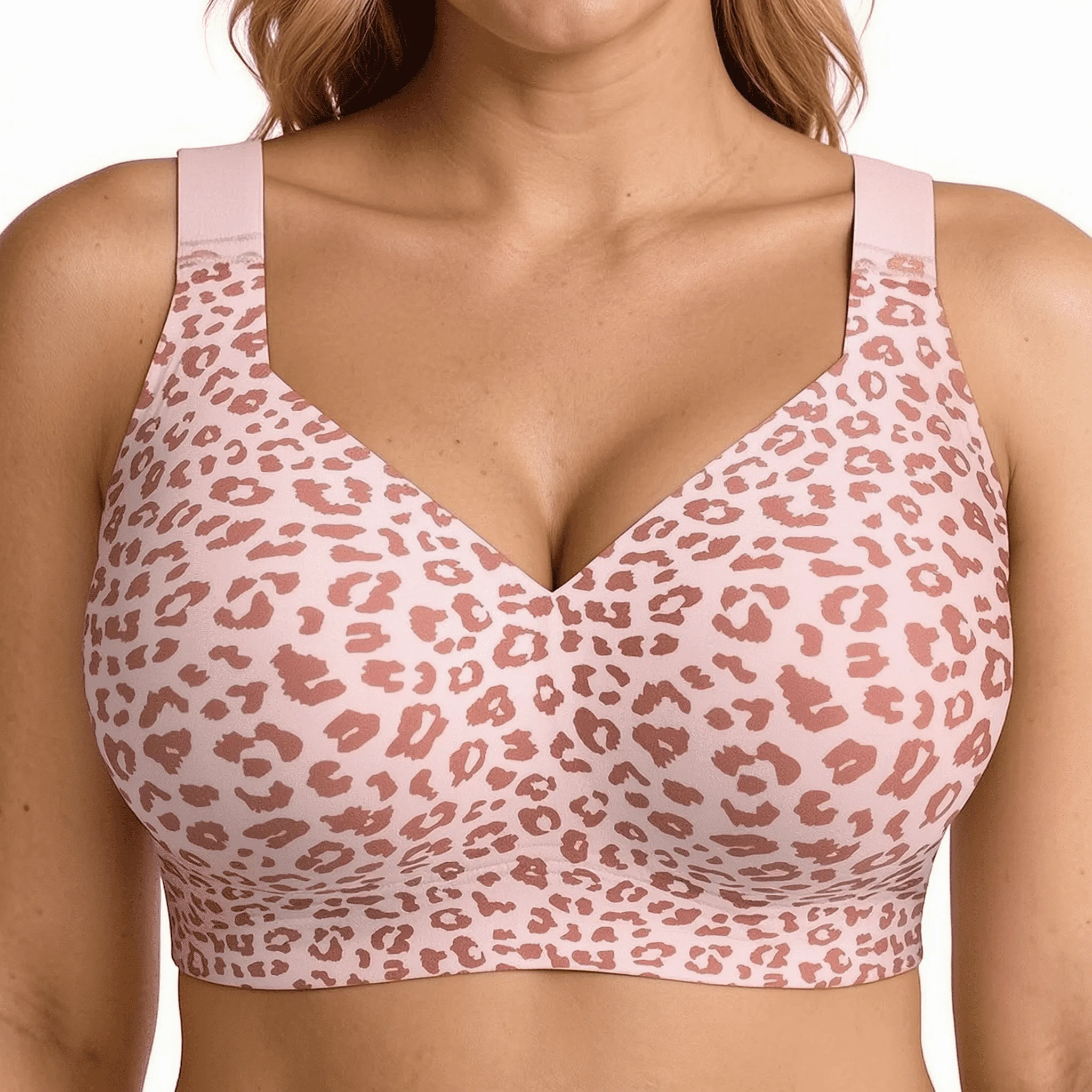 Bralette Wireless Soft - Sutiã sem costura com estampa de