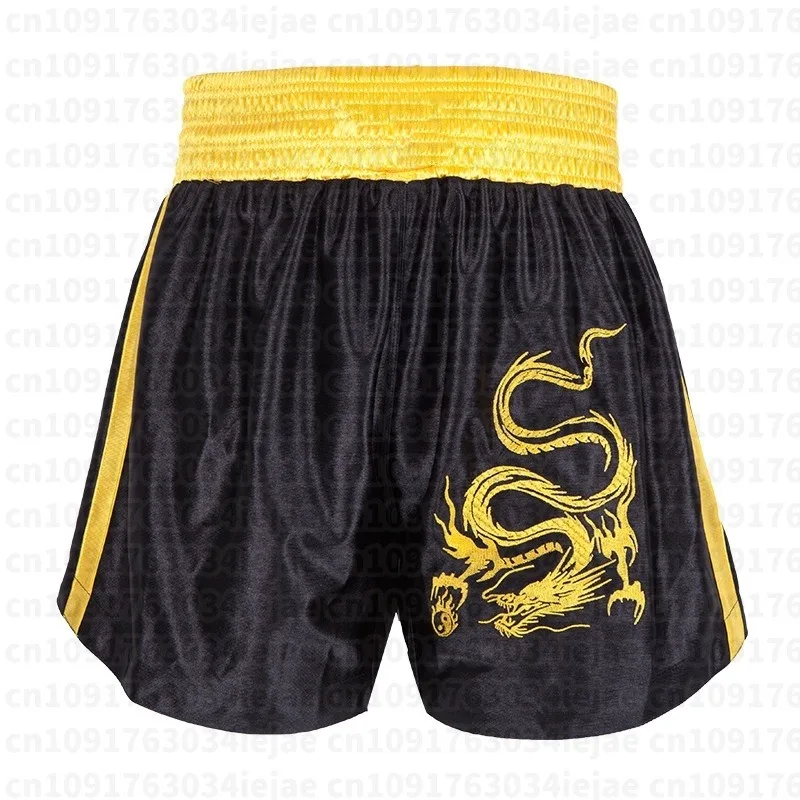 Muay Thai Shorts Men Women Kids Leopard Thai Boxing Shorts Premium Kickboxing Fight Training MMA Pants