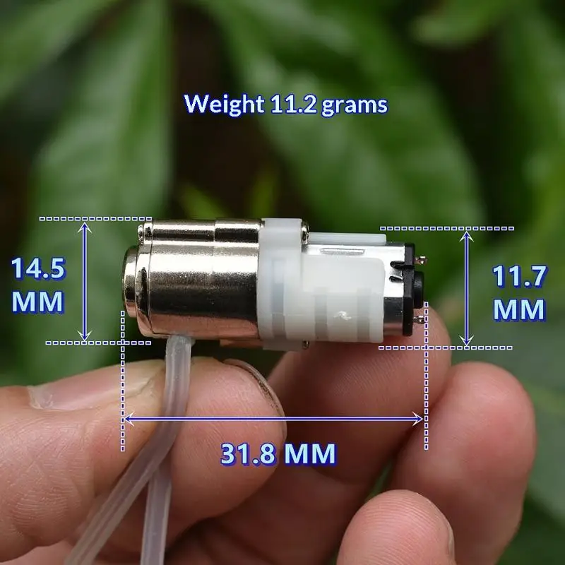 1Pcs Squeezing Dosing Pump DC 3V 3.7V Ultra Micro Peristaltic Pump Mini M20 Planetary Gear Metering Pump Precision Small Flow