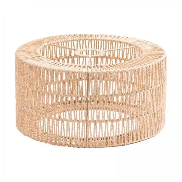 Handcrafted Paper Rope Lampshade Modern Ceiling Pendant Light Shade for Kitchen Dining Room Cafe Decoration